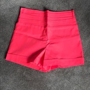 Hot pink (stretchy) high waisted shorts